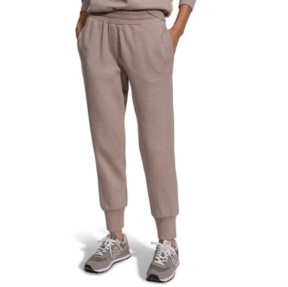 Varley Double Soft Slim Cuff Jogger Pants M Taupe Marl - Picture 1 of 7